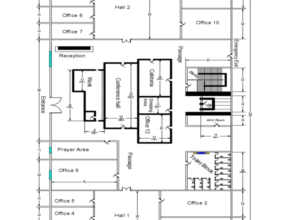 Floor plan, 2d drawings and architectural design in autocad | Upwork