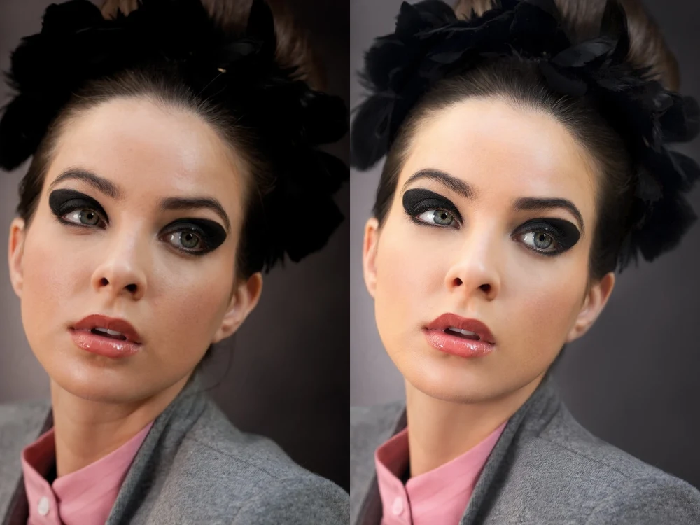 A professionally retouched model photo | Upwork