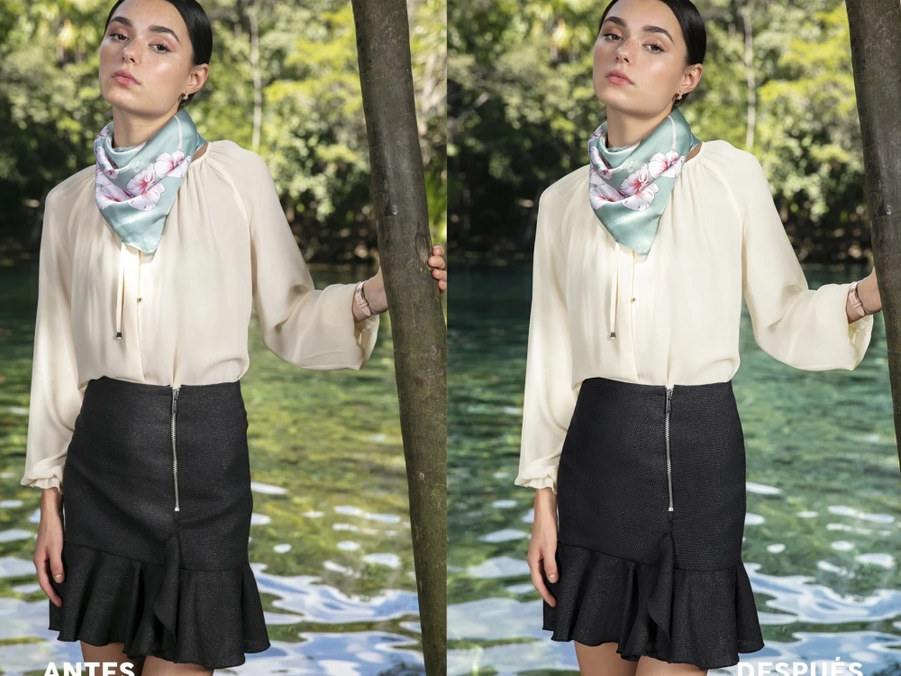 A professionally retouched model photo | Upwork