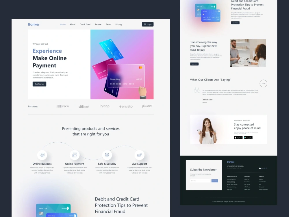 Design creative and modern responsive website design | Upwork