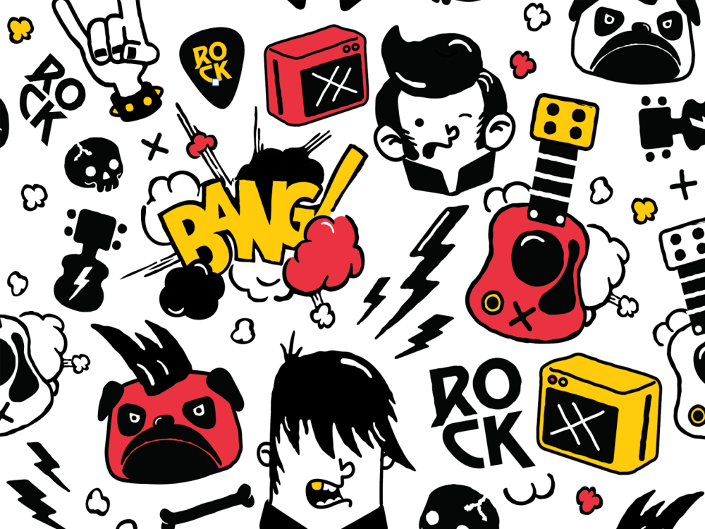 Custom seamless illustratred pattern , 100% vectorial | Upwork