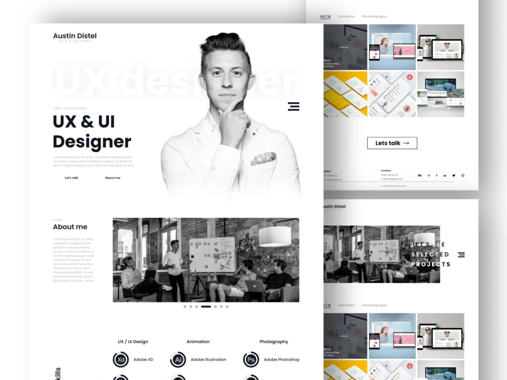 Awesome UI UX for website landing page and mobile app | Upwork