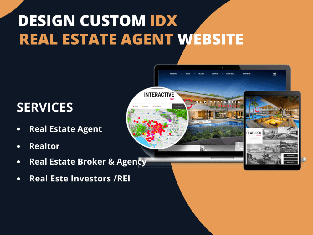 A custom real estate IDX website Upwork