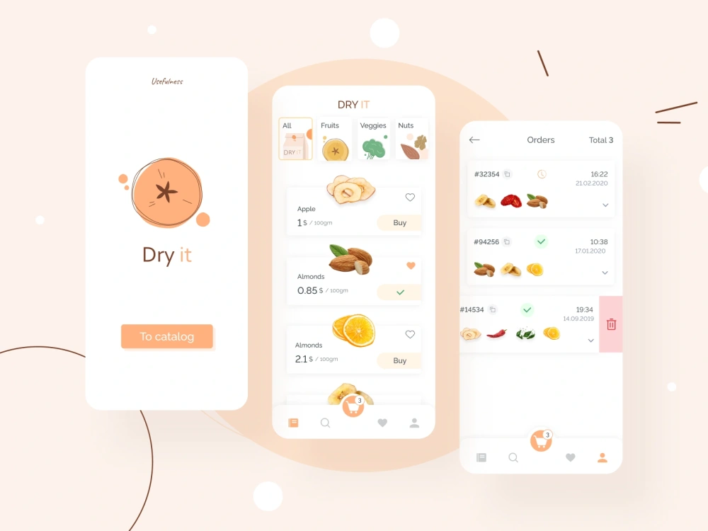A beautiful UX/UI App design and onboarding screen for your project ...