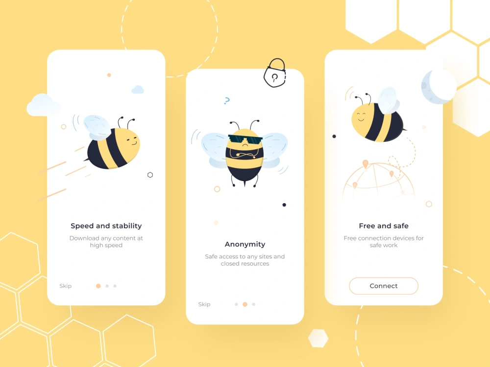 A beautiful UX/UI App design and onboarding screen for your project ...