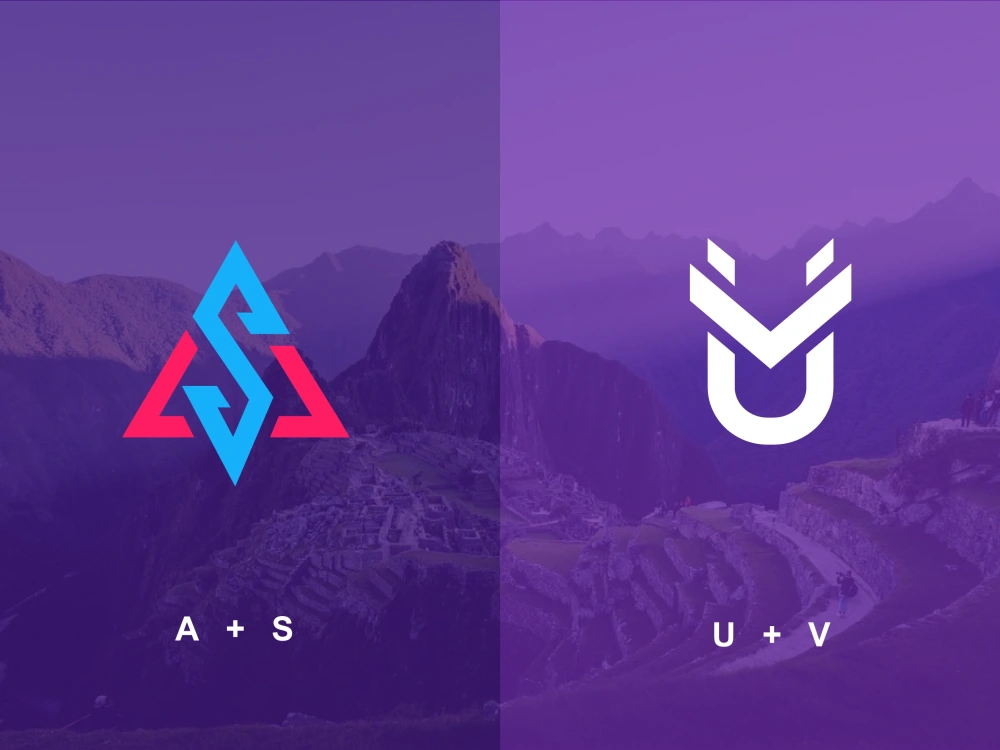 Creative monogram initial letters logo design | Upwork