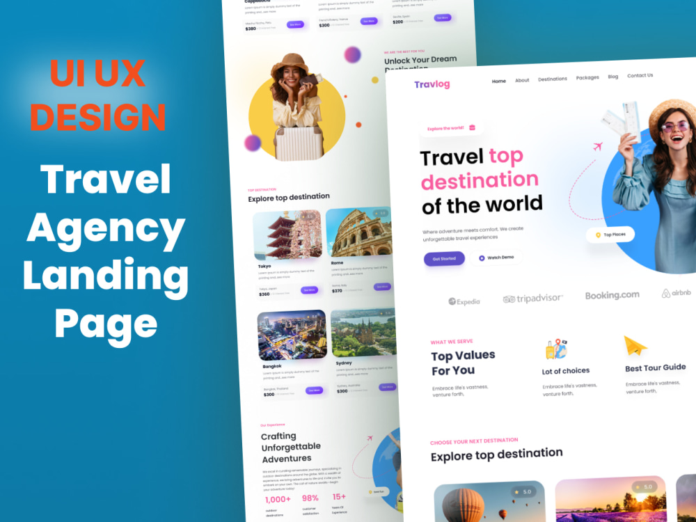 Website Landing Page UI UX design in Figma | Upwork