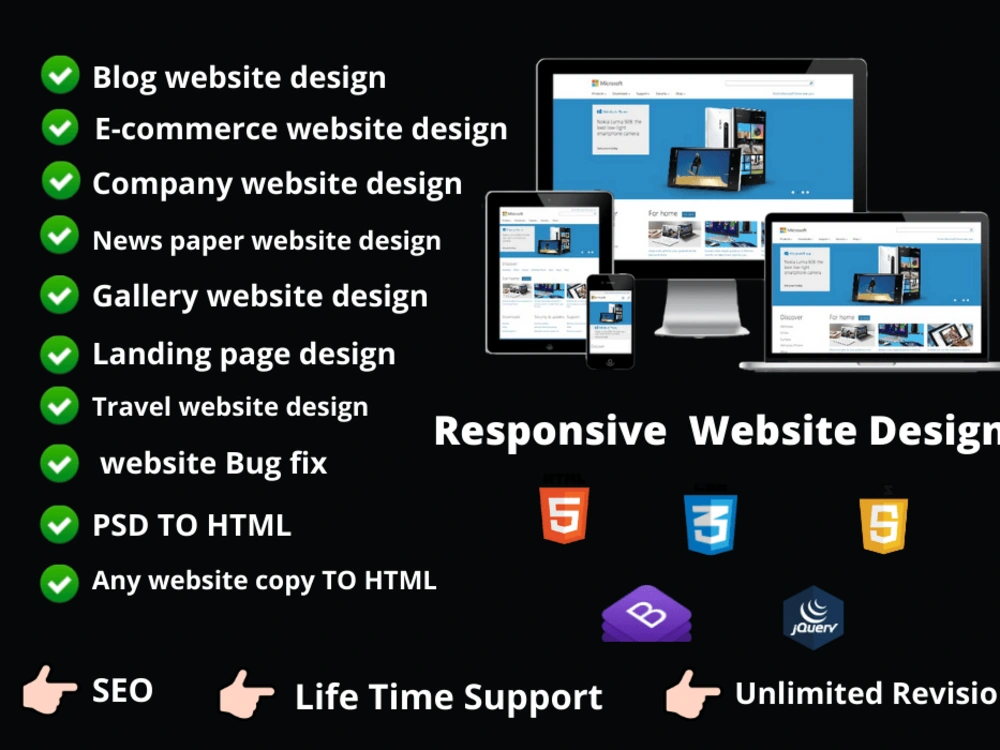 Responsive HTML CSS bootstrap website developer | Upwork