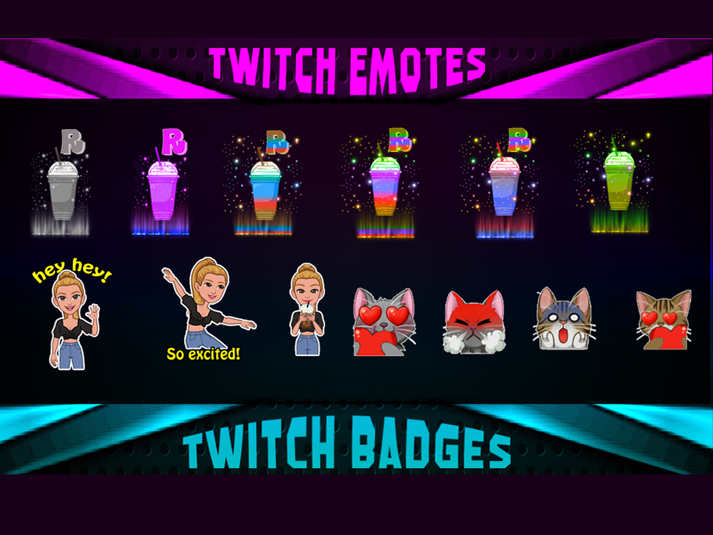 Creative twitch emotes and twitch sub badges for your channel in 5 ...