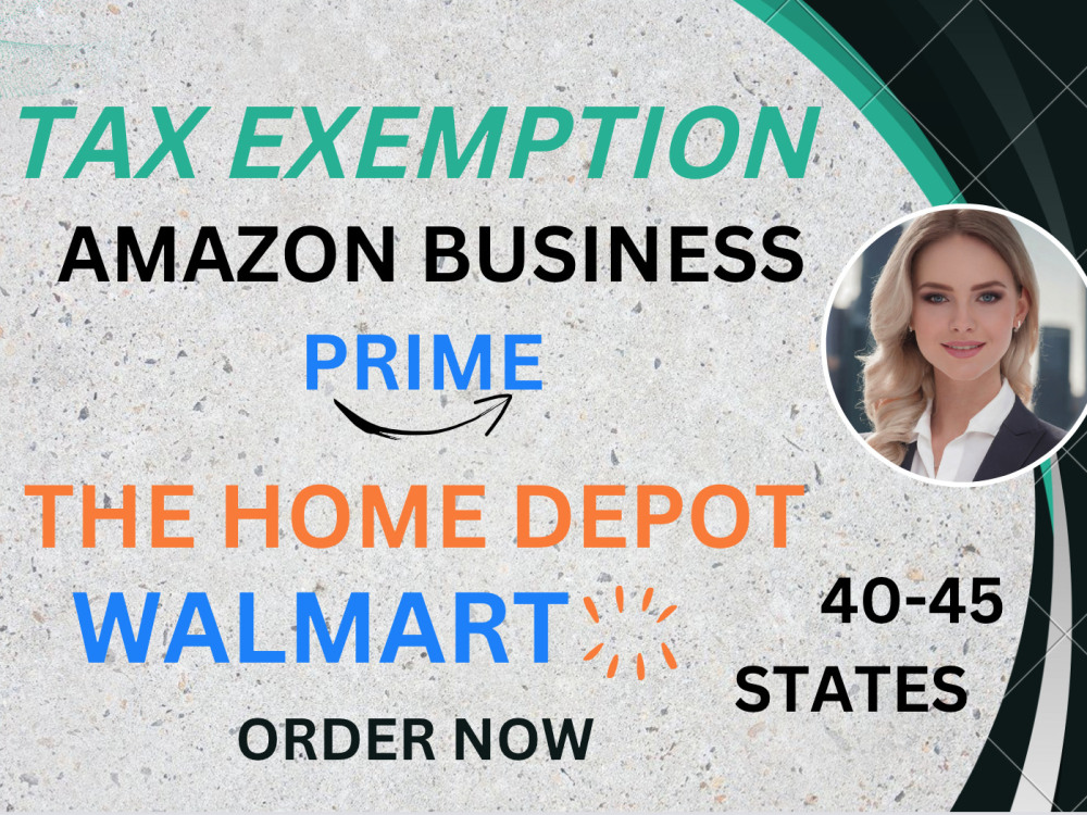 Tax exemption on walmart, amazon and home depot | Upwork