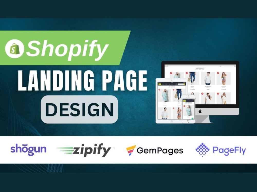 Shopify store landing page or product landing page design | Upwork