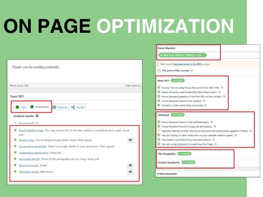 WordPress on-page SEO optimization by rank math and Yoast SEO | Upwork