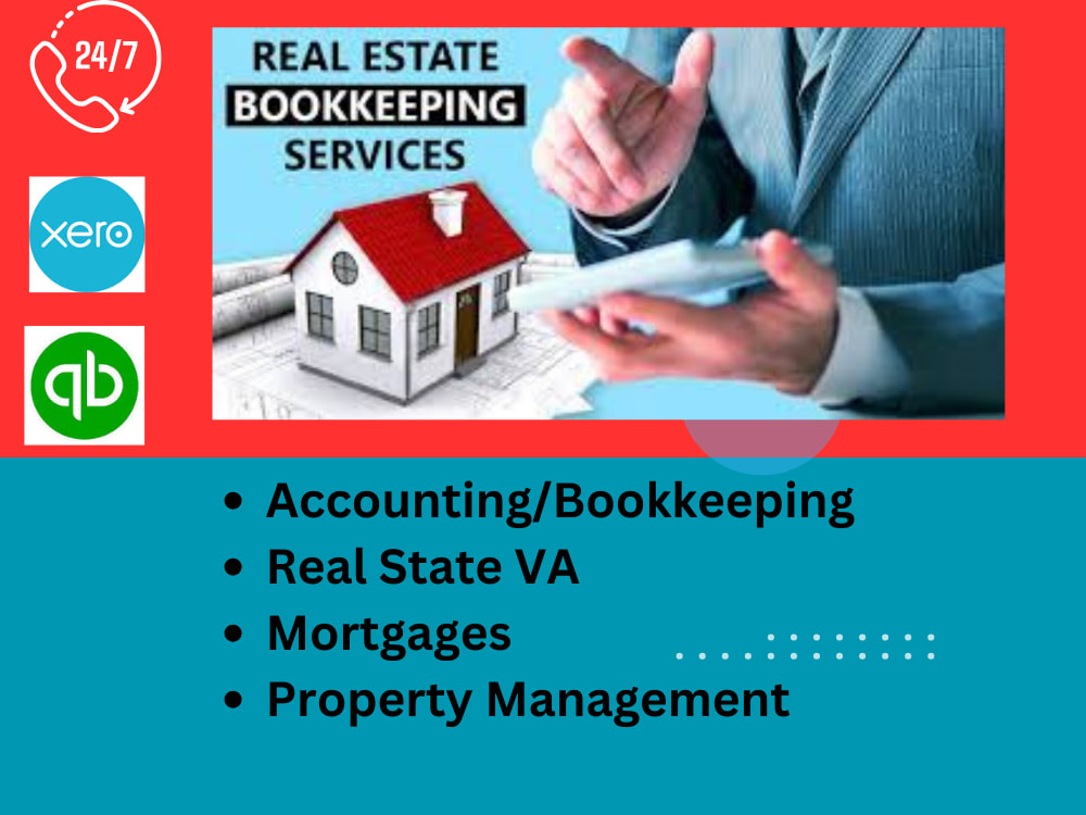 Accountant/Bookkeeping, Real Estate VA, Mortgages, Property Management