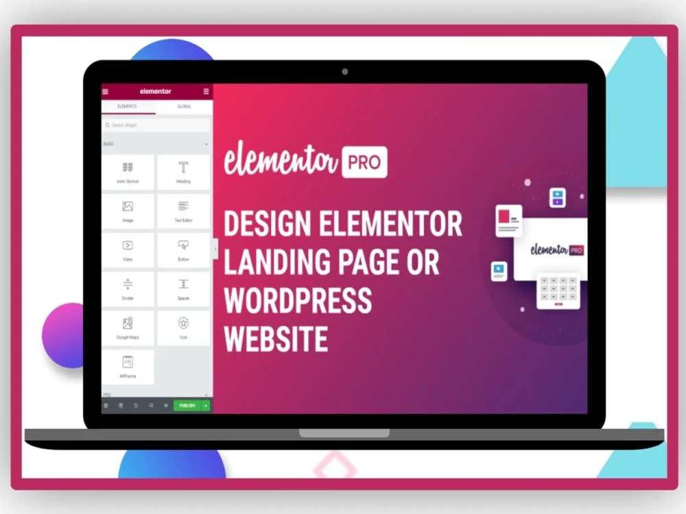 Elementor landing page wordpress website design by elementor pro Upwork