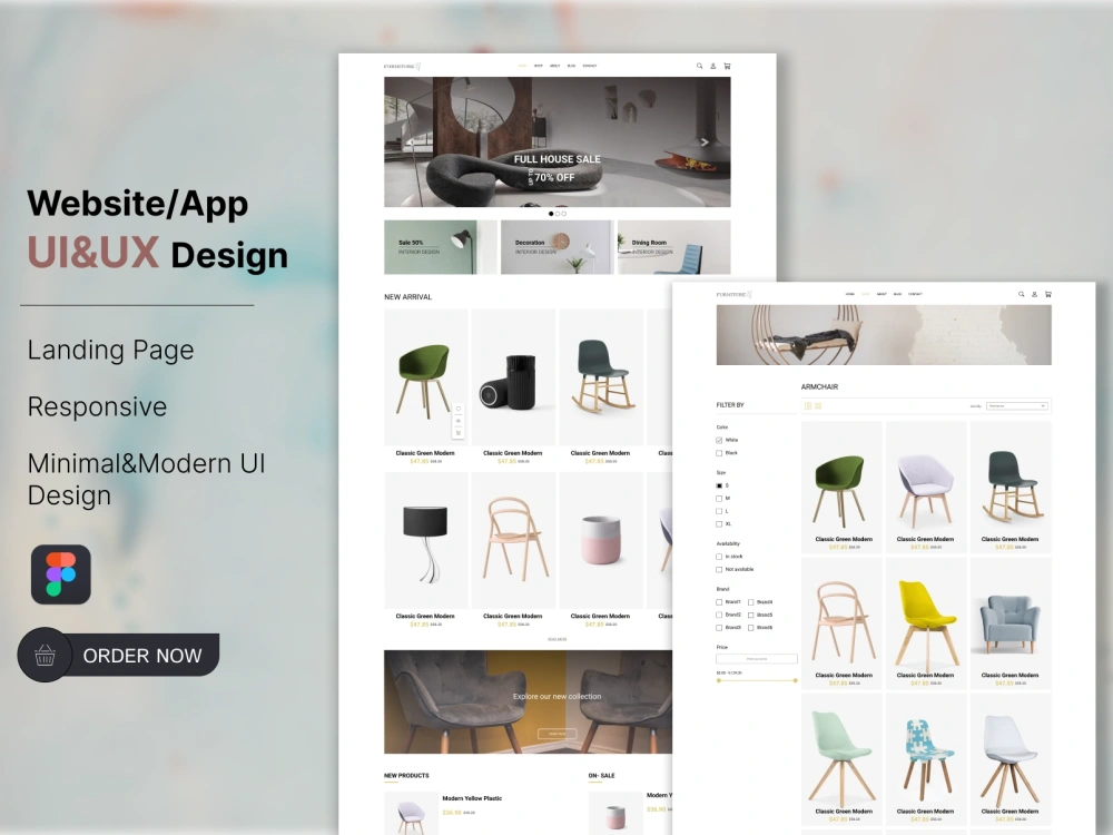 An amazing UI/UX Design for your Website or Application, designed in ...