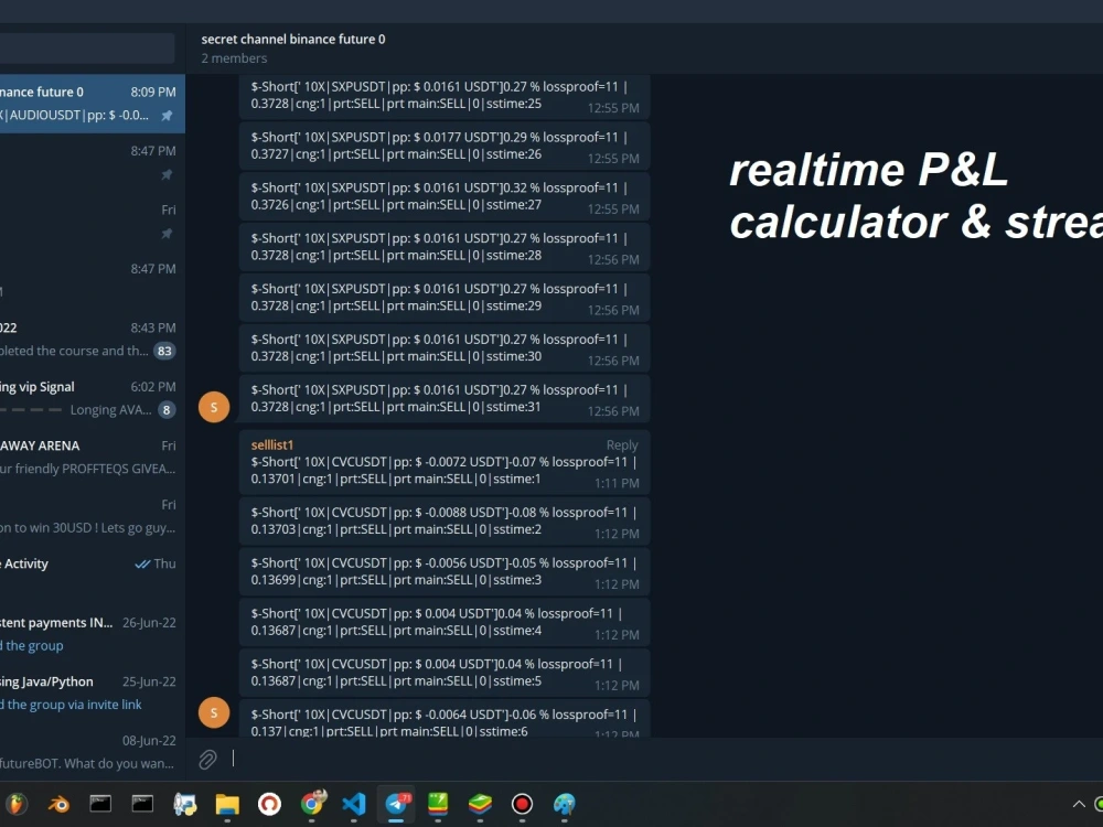 Automated crypto trading bot developed in python language | Upwork