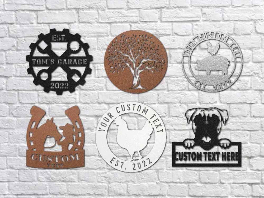 Custom metal art sign, teelaunch, laser cutting, and engraving Upwork