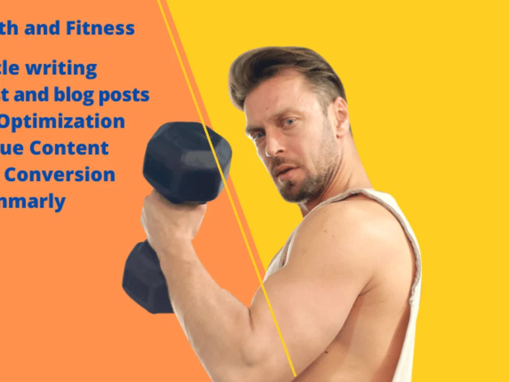 Health and fitness blog posts and articles | Upwork