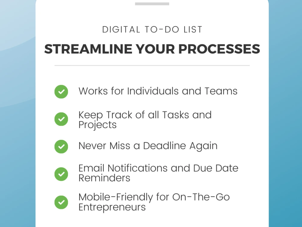 A Digital ToDo List that Tracks Deadlines, Subtasks, Assignments