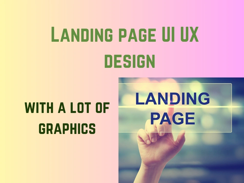 Service for designing a creative UI UX design landing page | Upwork