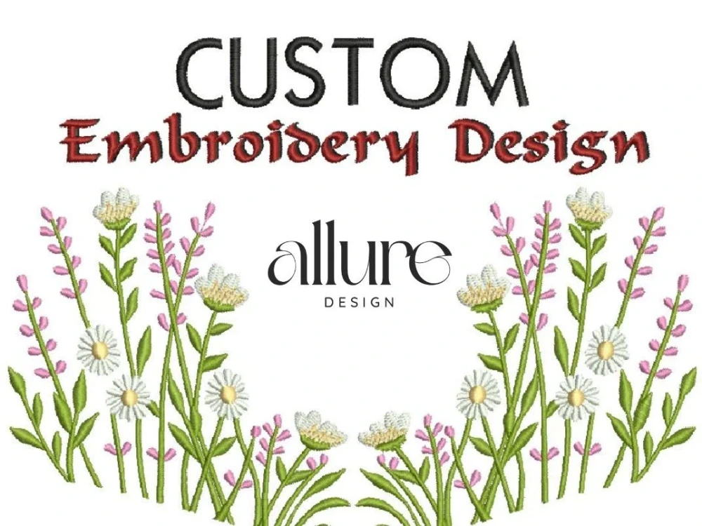 Custom Embroidery Digitizing Design for Computerized Embroidery Machine