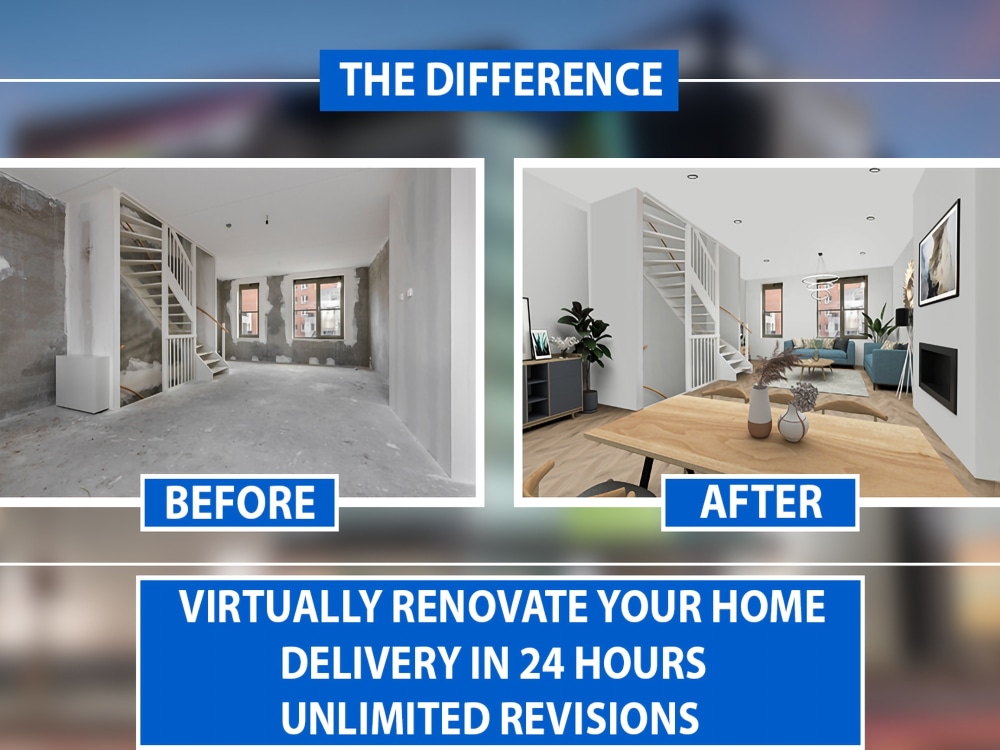 Virtual renovation transform your space digitally | Upwork