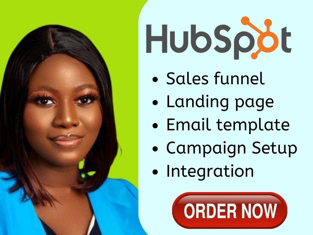 Hubspot CRM, Hubspot landing page, Hubspot Email Template, Hubspot