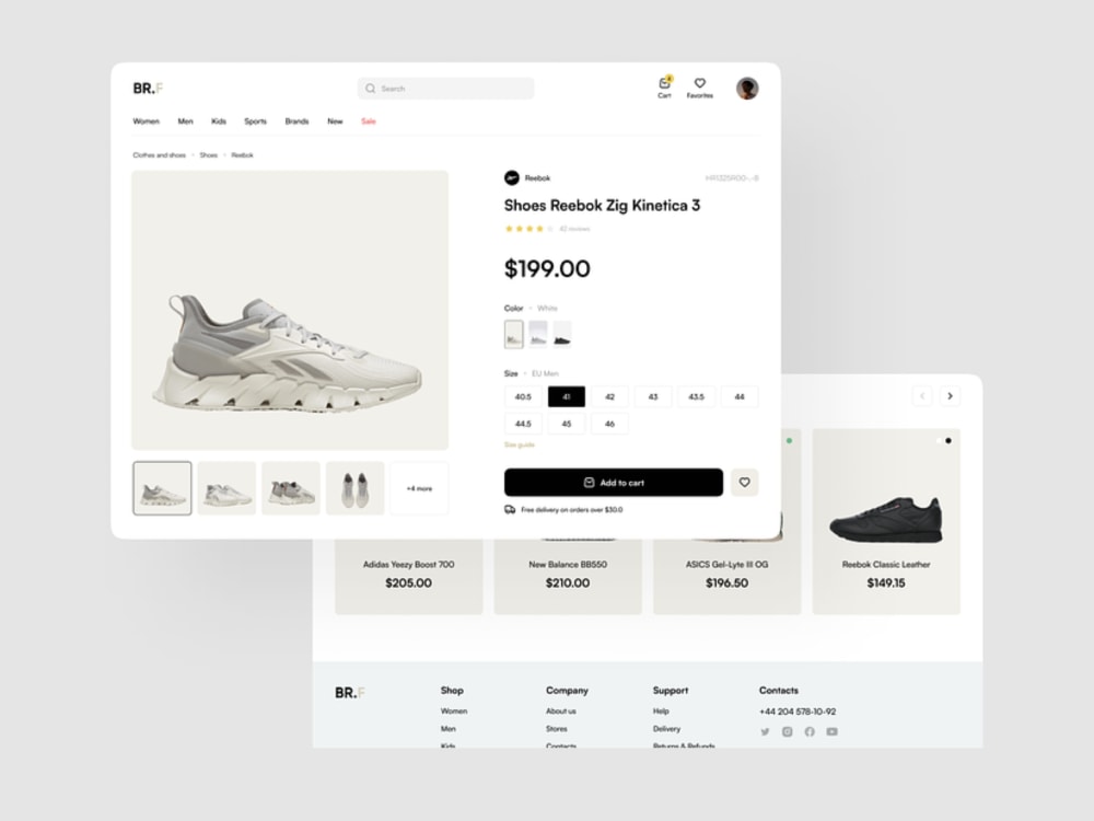 UX/UI design of E-commerce website | Upwork