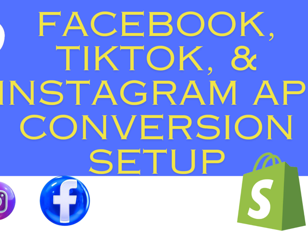 Facebook Instagram TikTok Pixel API Conversion Setup For Your Store Facebook instagram tiktok pixel api conversion setup for your store