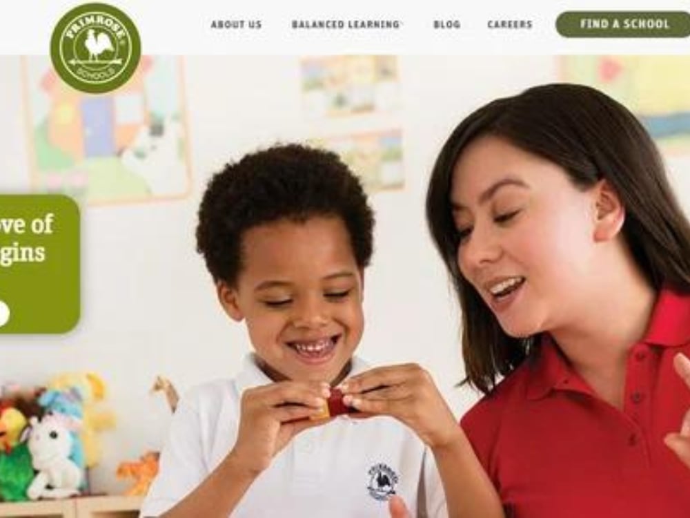 A childcare website, daycare, kindergarten, preschool, nursery school
