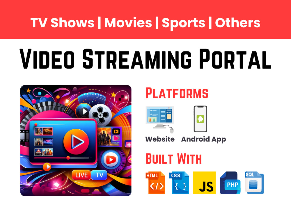 Video Streaming Portal Online movies Web series Netflix