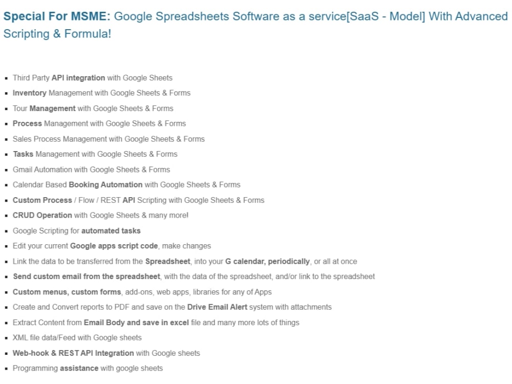 Consultants for Process/Task Automation with Google Spreadsheets | Upwork