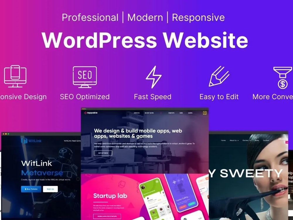 Create professional and responsive wordpress website design | Upwork