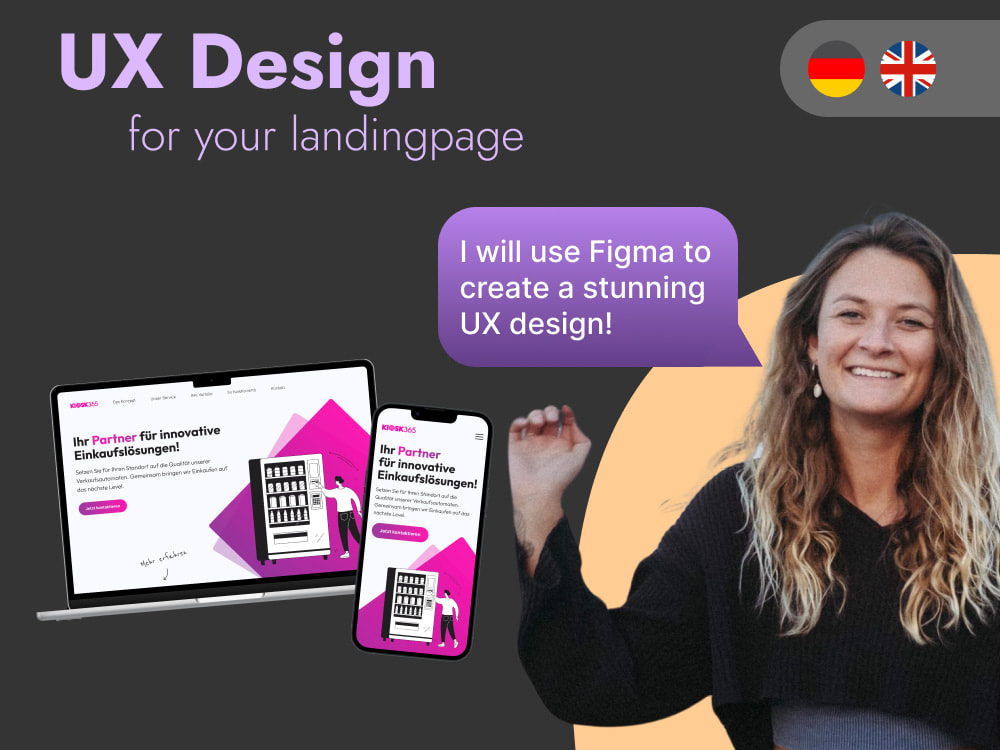 A professional landing page ui ux design | Upwork
