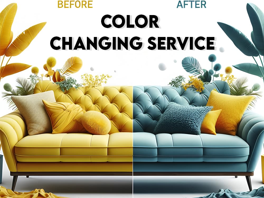 Color changing of photo, logo, product recolor, or color correction ...