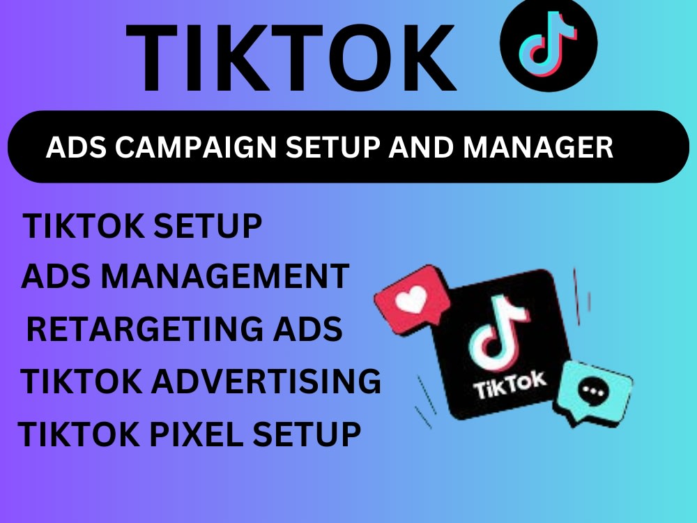 Setup tiktok ads account, tik tok ads manager for different