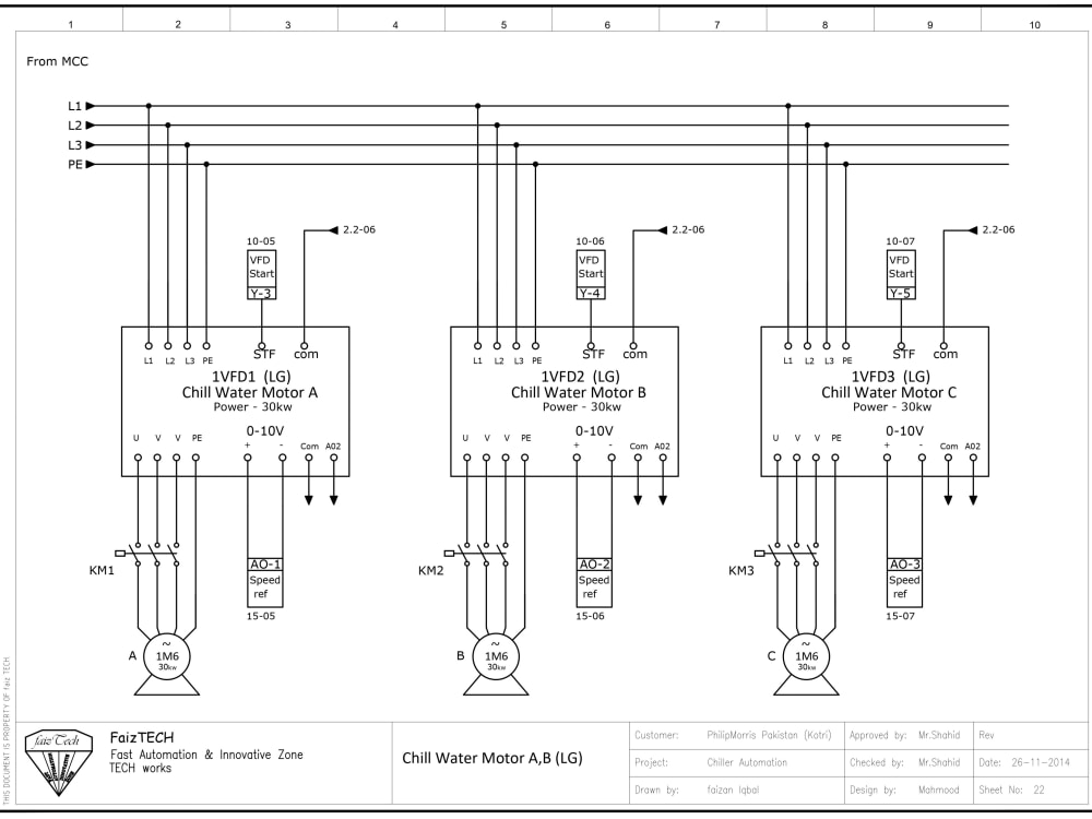 Electrical wiring diagram single line power control dwg | Upwork