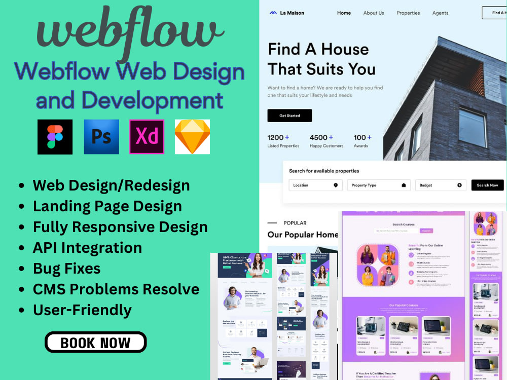 A polished webflow website design | Upwork