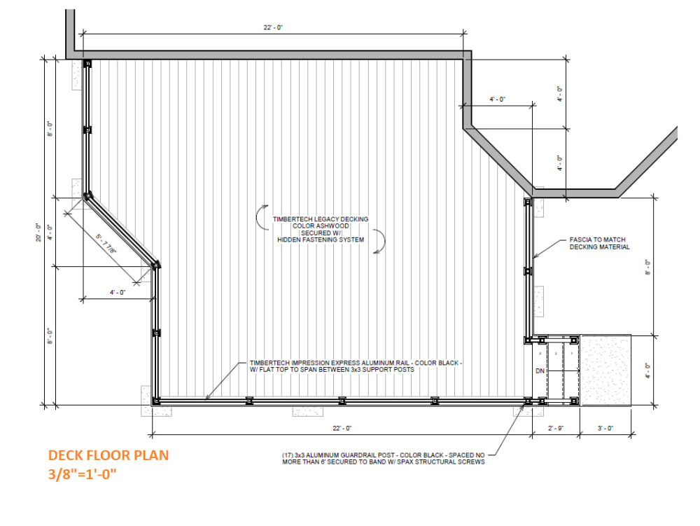 Deck,Patio and Porch Permit Drawing Set For City Approval. Upwork