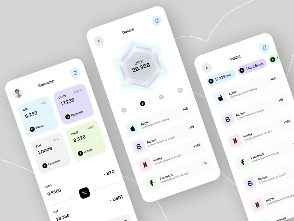 A Mobile app design, App UI design, UIUX design for android and ios ...