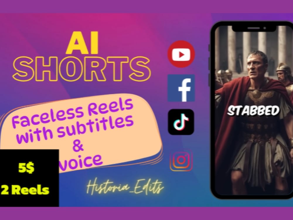 Ai history shorts,  shorts, Instagram reels, TikTok videos