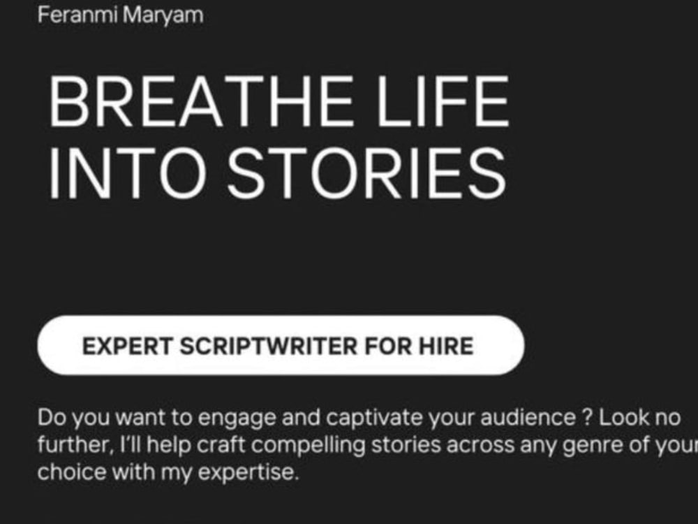 Captivating scripts that sparks imagination and engages audiences. | Upwork