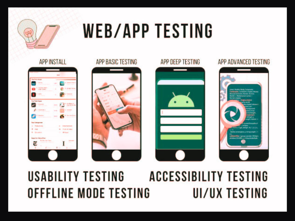 Exhaustive QA testing for web and mobile apps, ensuring bugfree