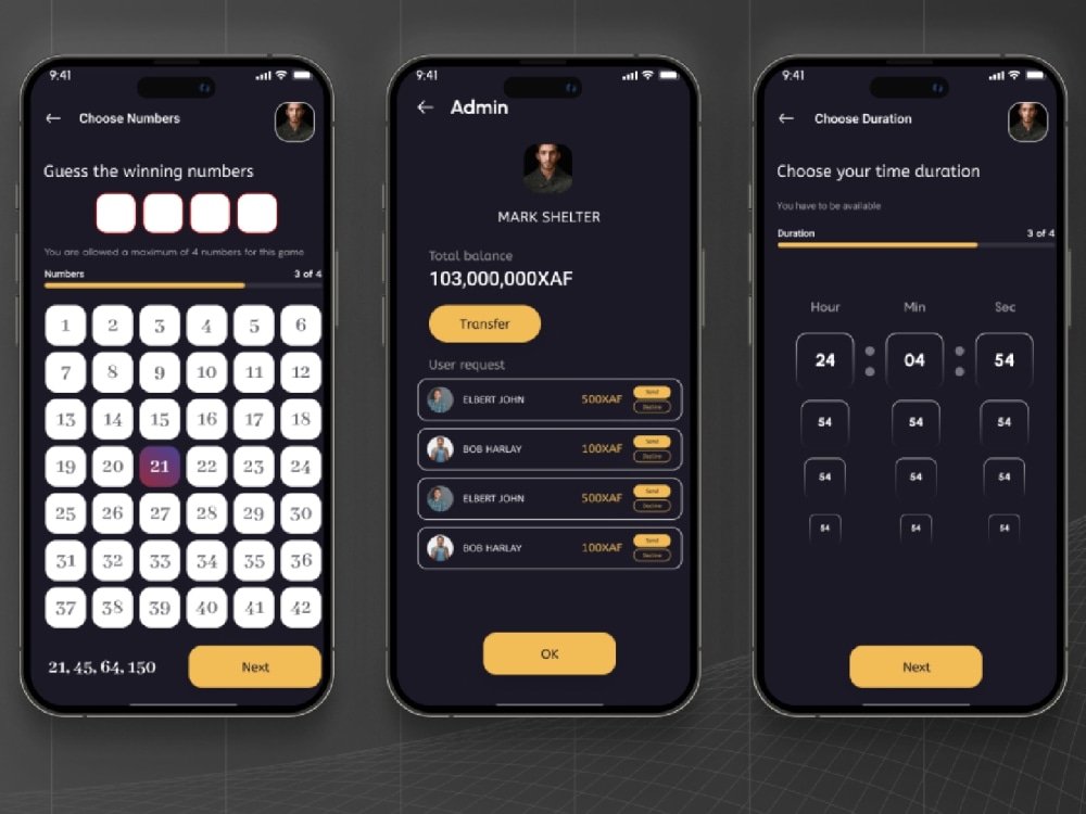 A lottery app with player-set numbers, stakes, and prizes | Flutter ...