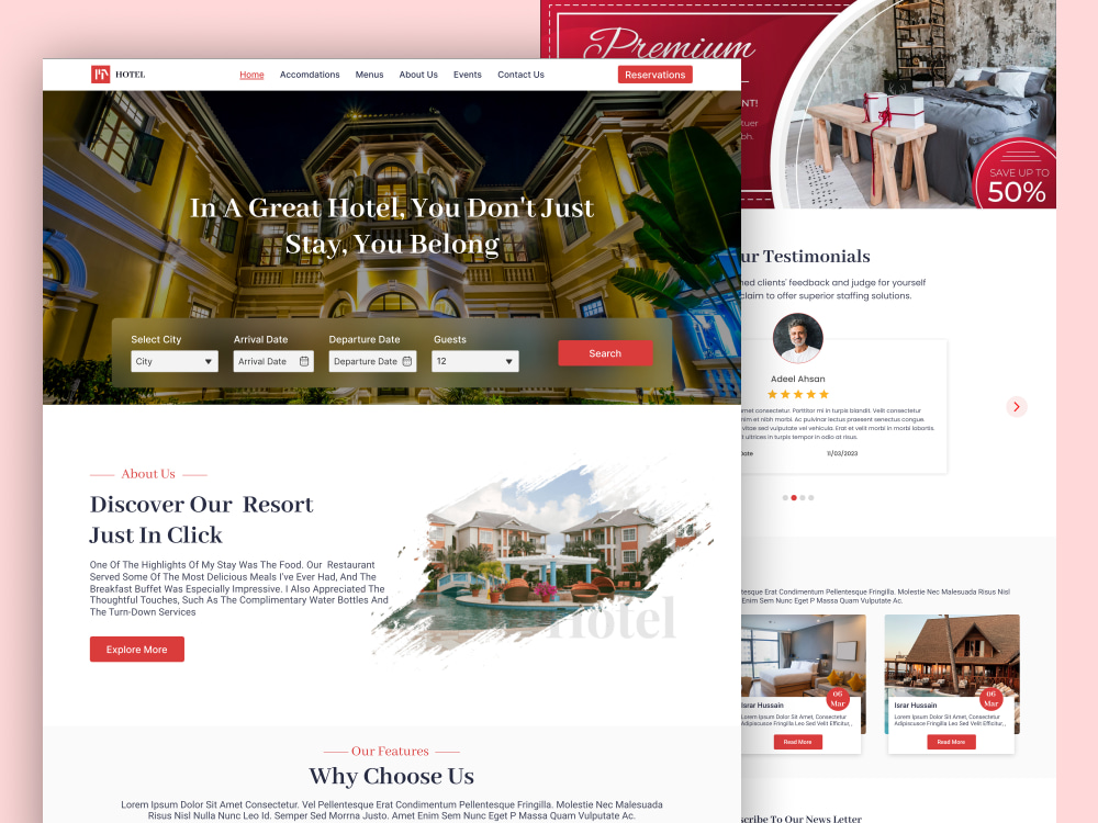 Figma website Template UI UX Design | Upwork