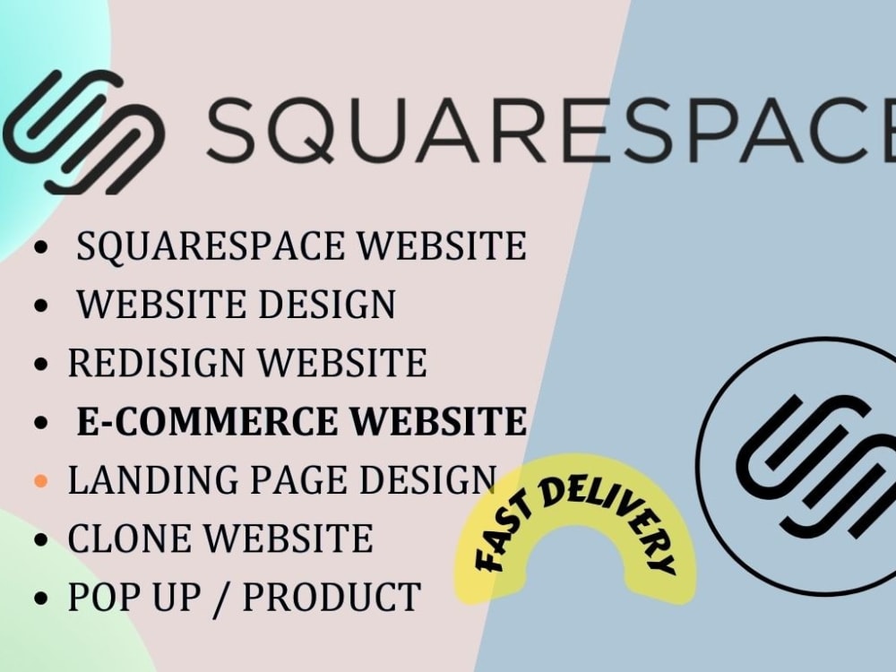 Build squarespace website design or redesign with squarespace store