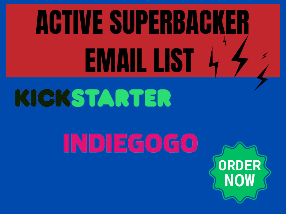 Active 20,000 Kickstarter Super Backers Crowdfunding Email Lead List Upwork