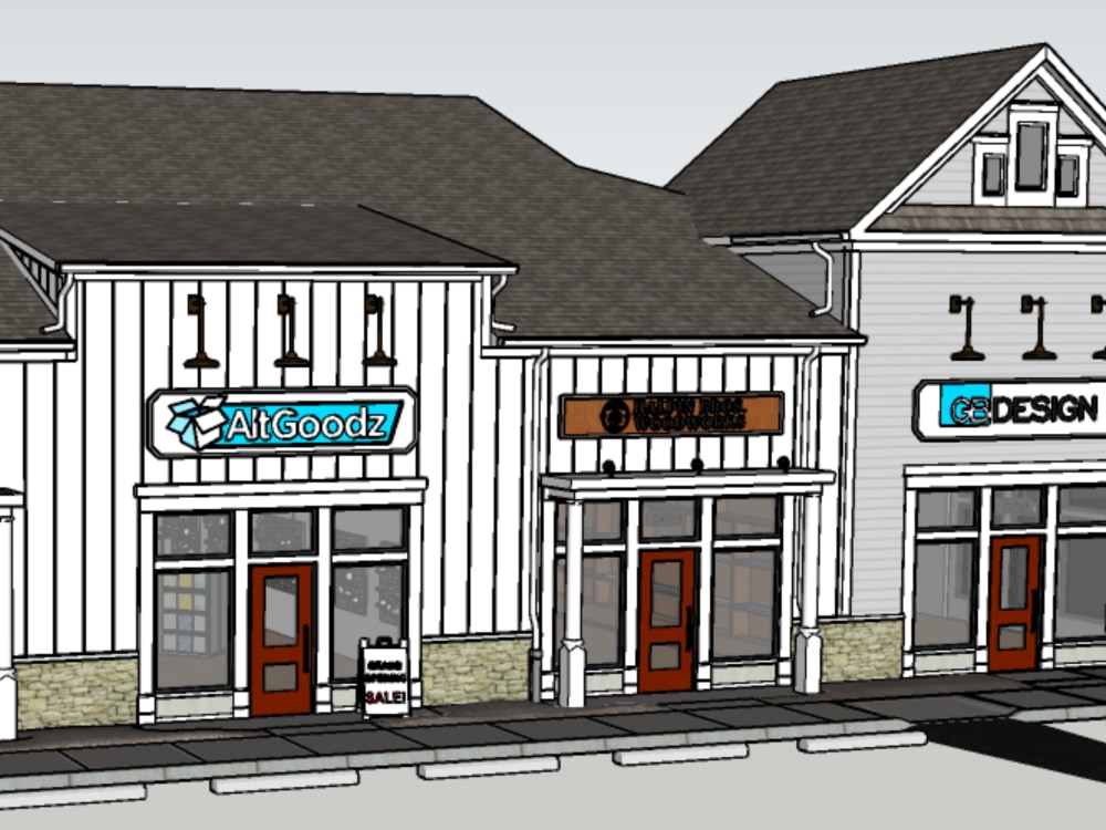 A scaled 3D SketchUp Pro model with requested demo and reno features ...