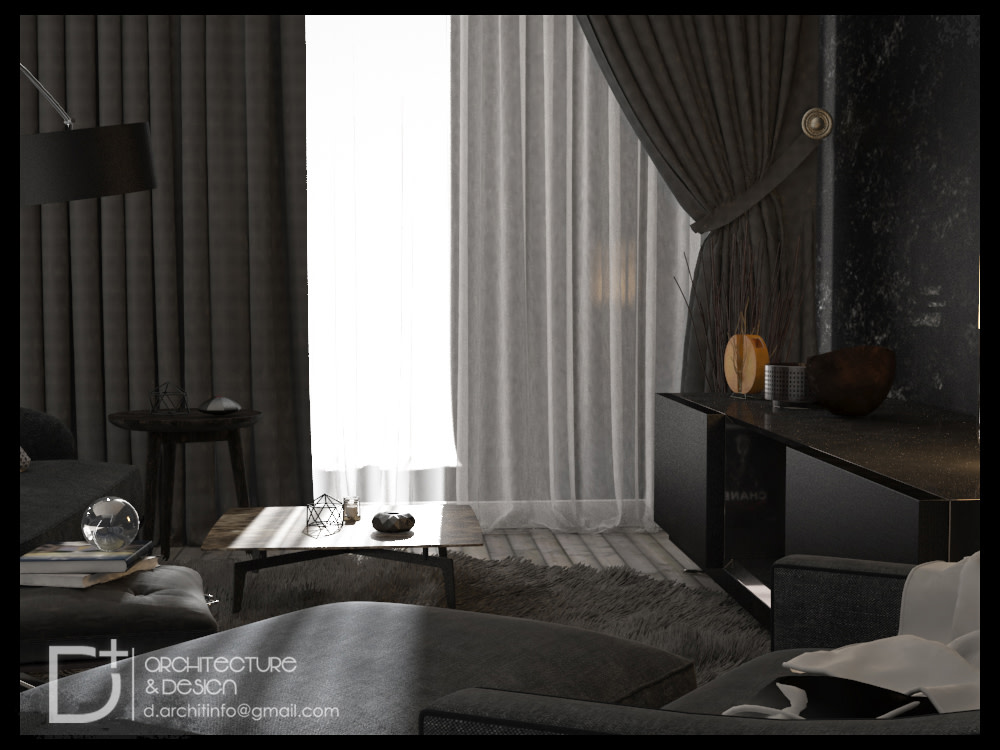 A high quality 3d architecture rendering for interior and exterior ...