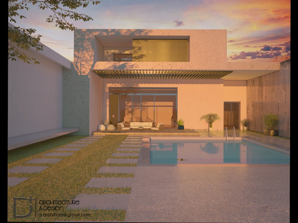 A high quality 3d architecture rendering for interior and exterior ...